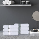 Ultra Plush Turkish Cotton Hand Towels – 6 Piece