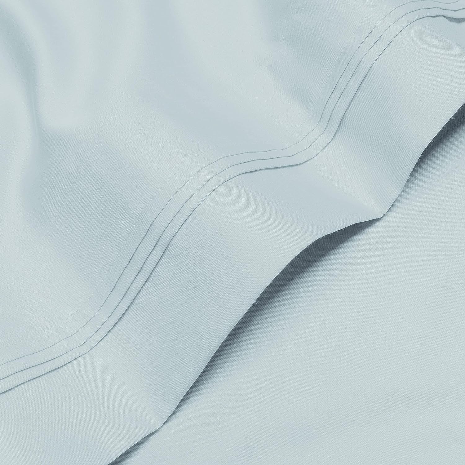 Superior Egyptian Cotton 1000 Thread Count Extra Deep Pocket Solid Sheet Set - Baby Blue