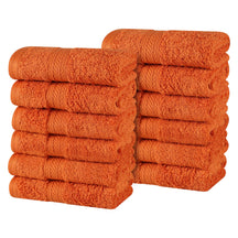 Atlas Combed Cotton Highly Absorbent Solid Face Towels / Washcloths  - Sandstone