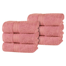 Atlas Combed Cotton Highly Absorbent Solid Hand Towels- Blush