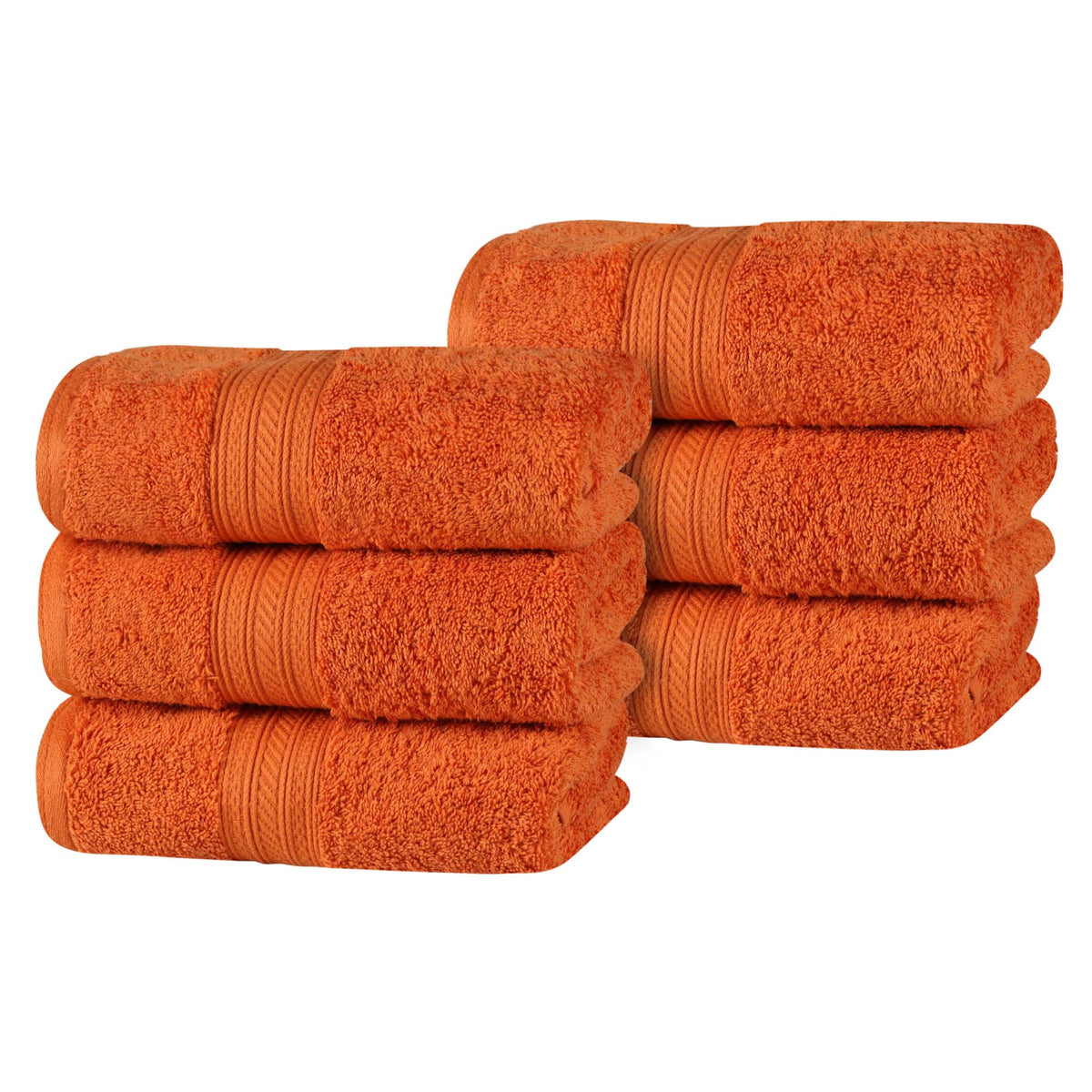 Atlas Combed Cotton Highly Absorbent Solid Hand Towels - Sandstone