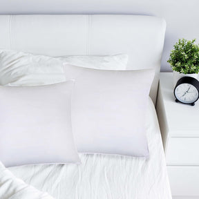 Superior Down Alternative Brushed Microfiber Hypoallergenic Medium Weight 2-Piece Pillow Set - White