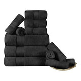 12 Piece Bath Towel Set Turkish Cotton Plush - Aria