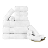 12 Piece Bath Towel Set Turkish Cotton Plush - Aria
