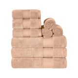 Aria Turkish Cotton Plush Towel Set 9 Piece