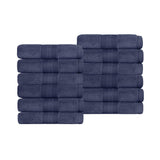 Superior Premium Turkish Cotton 12-Piece Face Towel Set