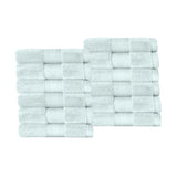 Aria Turkish Cotton Face Towels 12-Piece Set