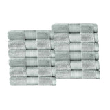 Aria Turkish Cotton Face Towels 12-Piece Set