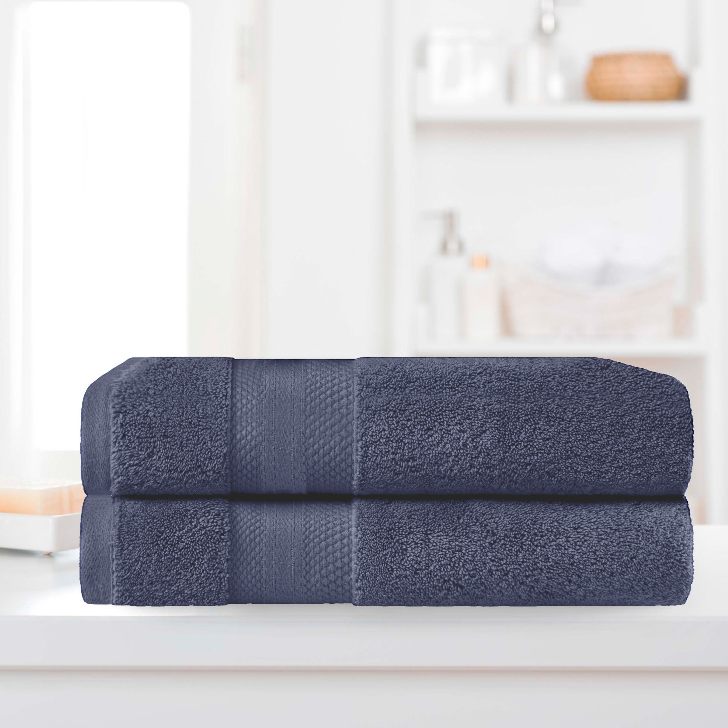 Superior Premium Turkish Cotton 2-Piece Bath Sheet Set - Bath Sheet by Superior Brand