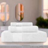 Turkish Cotton Towel Set 3-Piece Aria Plush Solid