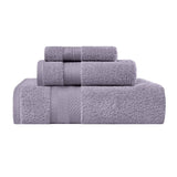 Turkish Cotton Towel Set 3-Piece Aria Plush Solid