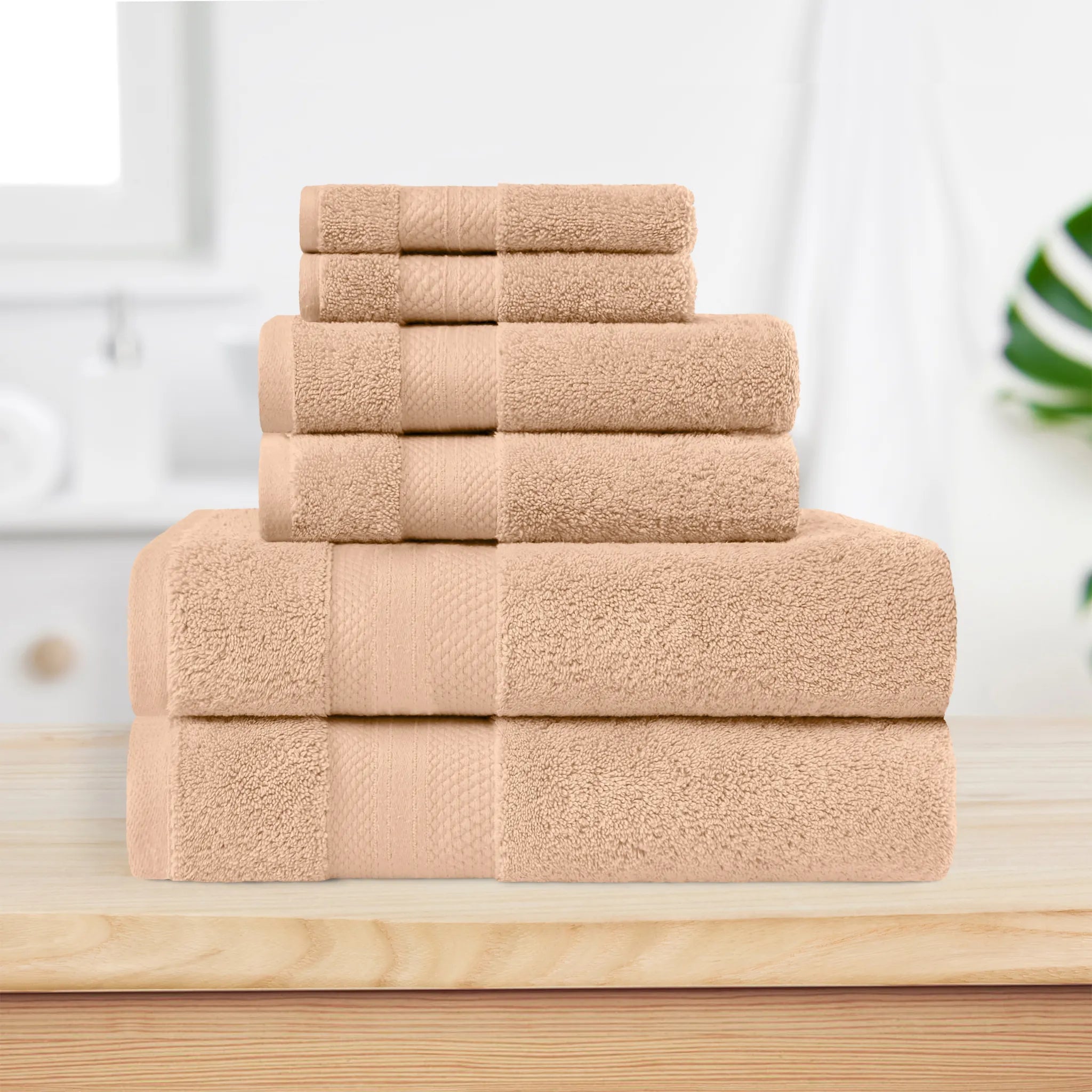Aria Turkish Cotton Plush Towel Set 6 Piece
