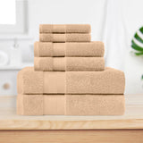 6 Piece Towel Set 100% Turkish Cotton Plush - Aria