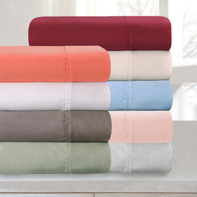 Superior Egyptian Cotton 700 Thread Count 2 Piece Pillowcase Set - Burgundy