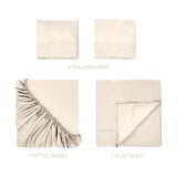 700 Thread Count Egyptian Cotton Sateen Bed Sheet Set