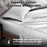 100% Egyptian Cotton 700 Thread Count Solid Pillowcase Set