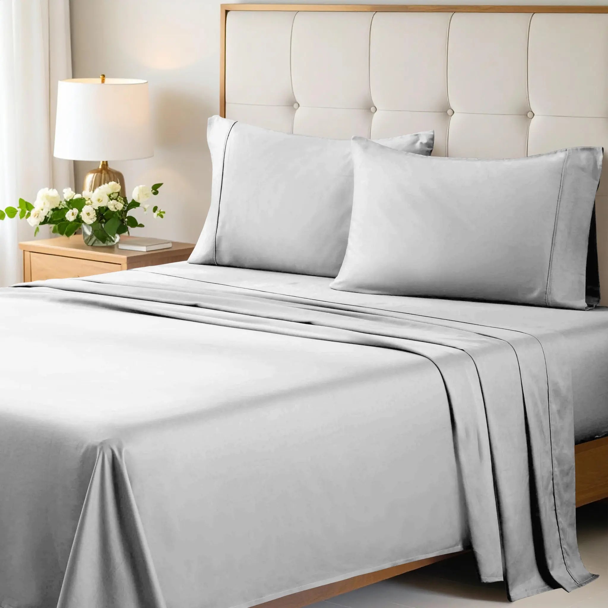 700 Thread Count Egyptian Cotton Sateen Bed Sheet Set