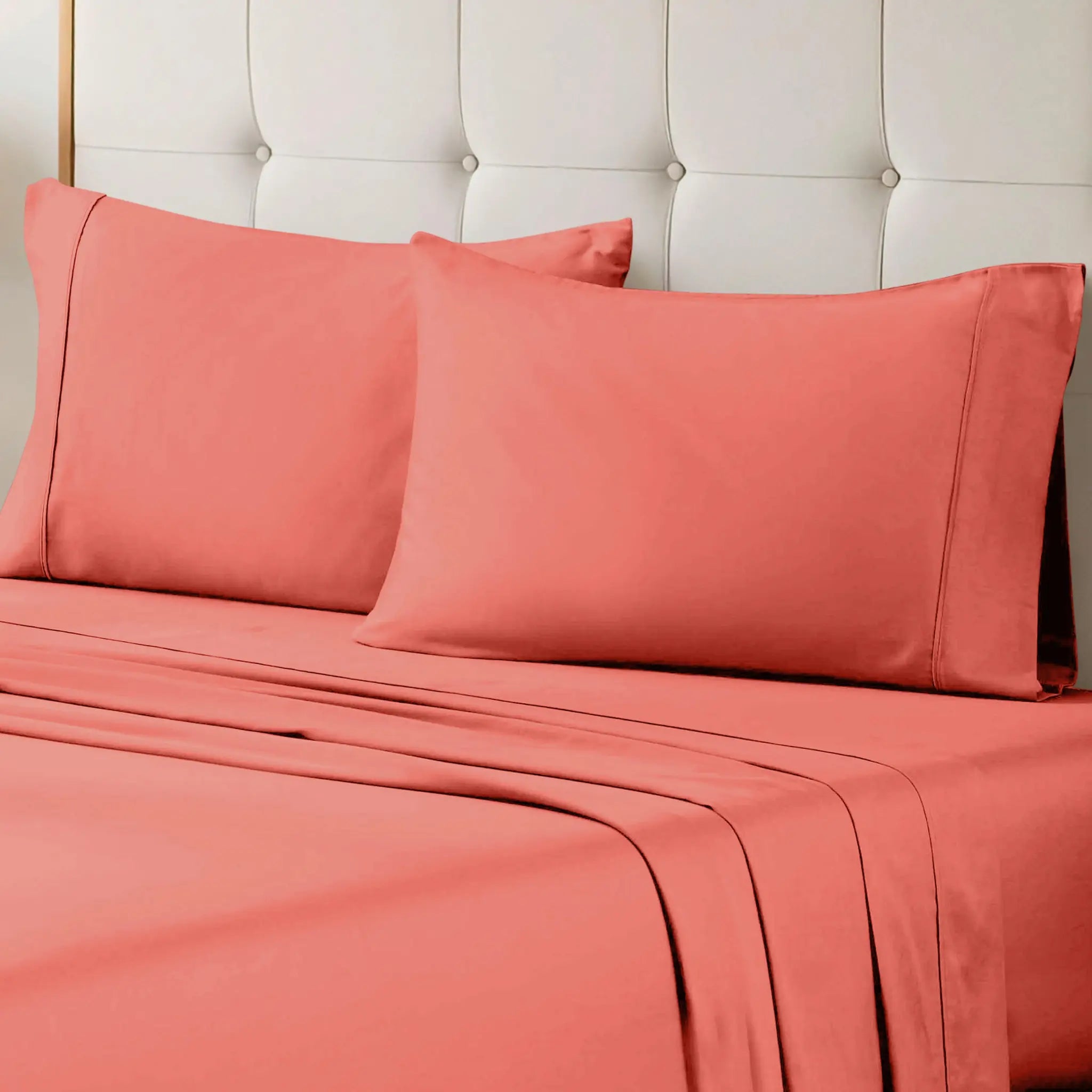 100% Egyptian Cotton 700 Thread Count Solid Pillowcase Set