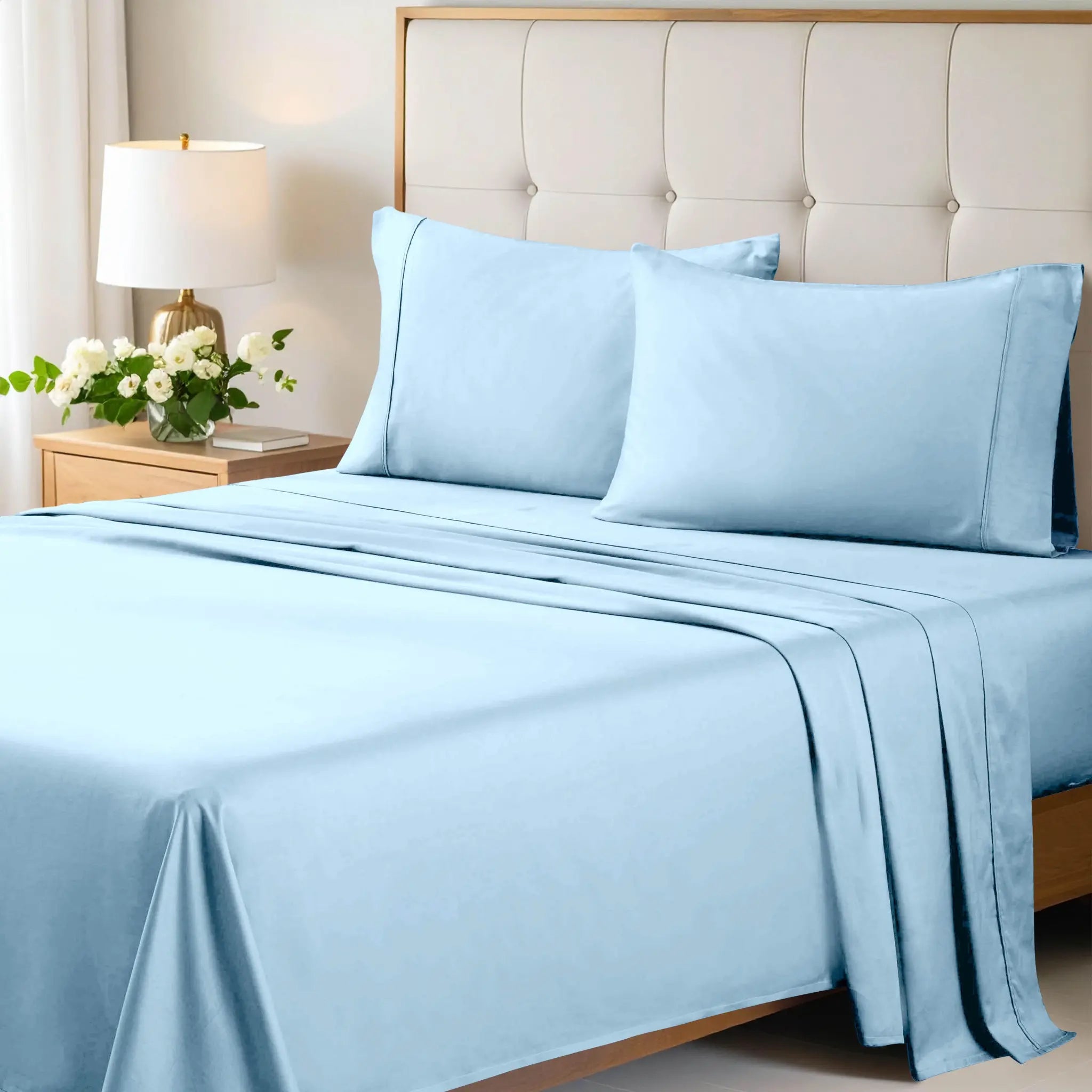 700 Thread Count Egyptian Cotton Sateen Bed Sheet Set