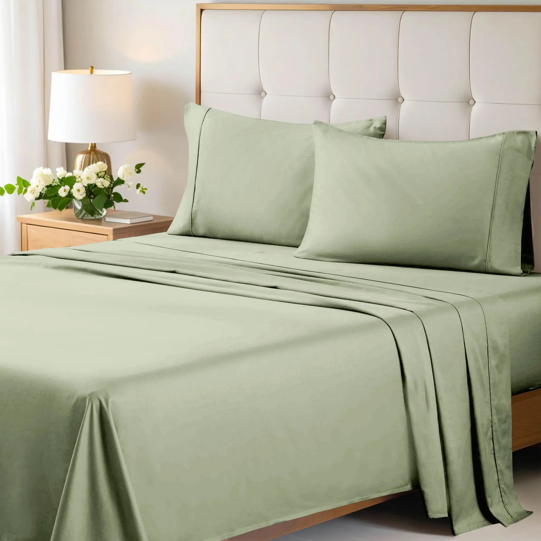 700 Thread Count Egyptian Cotton Sateen Bed Sheet Set