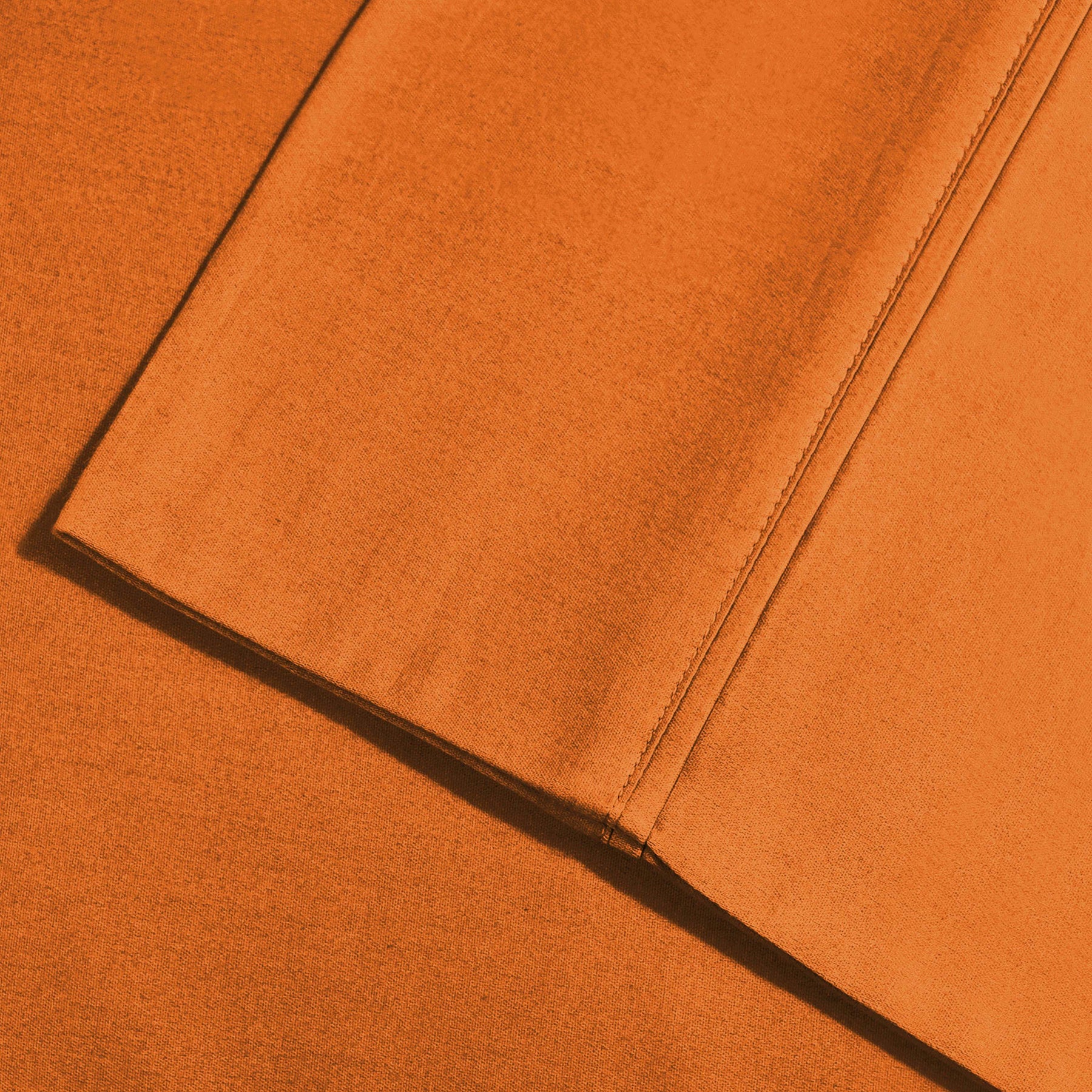  Superior Premium Plush Solid Deep Pocket Cotton Blend Bed Sheet Set - Rust