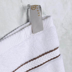 Superior Ultra-Plush Turkish Cotton Super Absorbent Solid Bath Towel Set of 4 - Chocolate