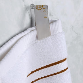 Superior Ultra-Plush Turkish Cotton Super Absorbent Solid Bath Towel Set of 4 - Toast