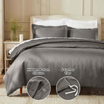 Egyptian Cotton 850 Thread Count Solid Luxury 3 Piece Duvet Cover Set - Duvet Cover Set by Superior Brand