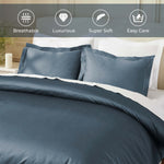 Egyptian Cotton 850 Thread Count Solid Luxury 3 Piece Duvet Cover Set - Duvet Cover Set by Superior Brand