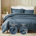 Egyptian Cotton 850 Thread Count Solid Luxury 3 Piece Duvet Cover Set - Duvet Cover Set by Superior Brand