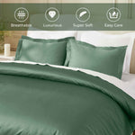 Egyptian Cotton 850 Thread Count Solid Luxury 3 Piece Duvet Cover Set - Duvet Cover Set by Superior Brand