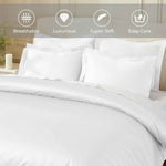 Egyptian Cotton 850 Thread Count Solid Luxury 3 Piece Duvet Cover Set - Duvet Cover Set by Superior Brand