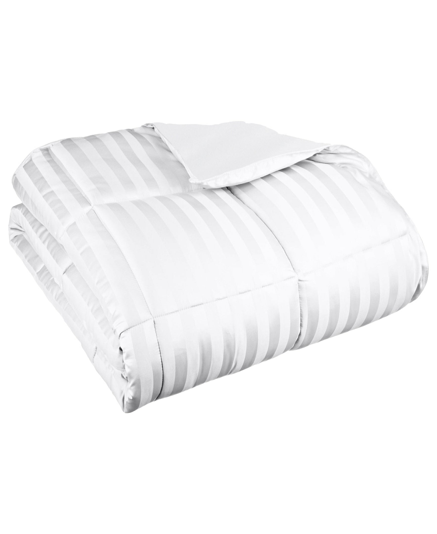 Reversible All Season Down Alternative Solid Bed Blanket - White