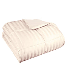 Reversible All Season Down Alternative Solid Bed Blanket - Ivory