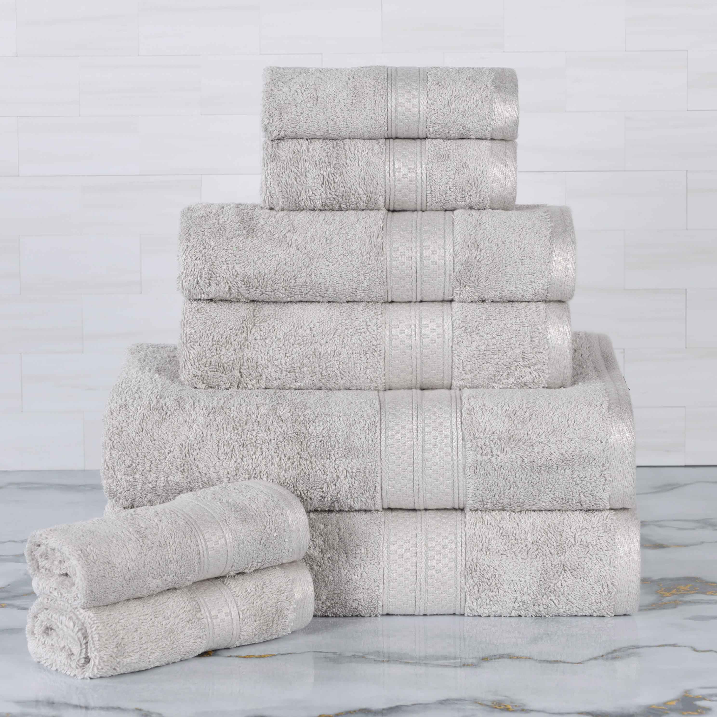 Ultra-Soft Rayon from Bamboo Cotton Blend 8 Piece Towel Set - Towel Set by Superior