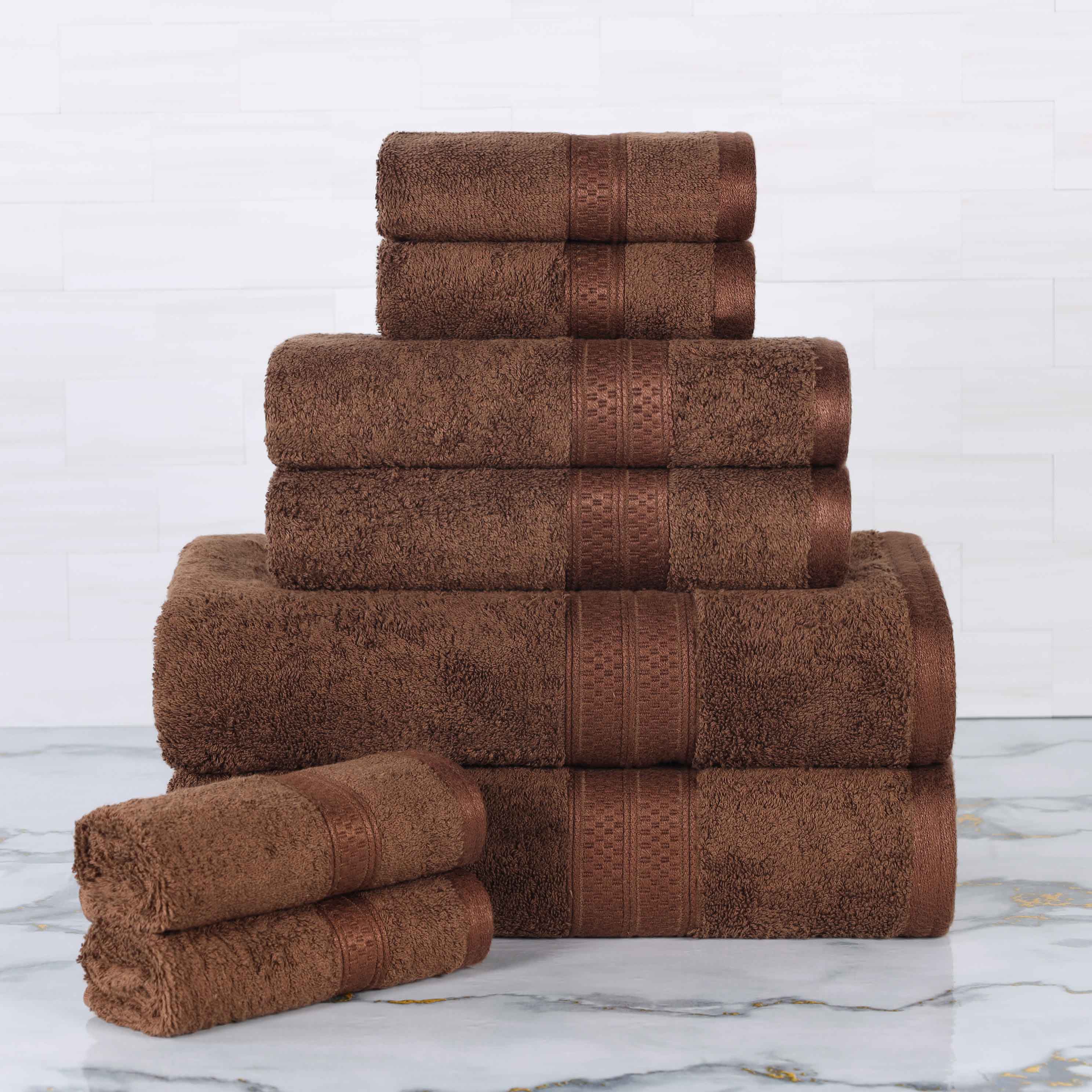 Ultra-Soft Rayon from Bamboo Cotton Blend 8 Piece Towel Set - Towel Set by Superior