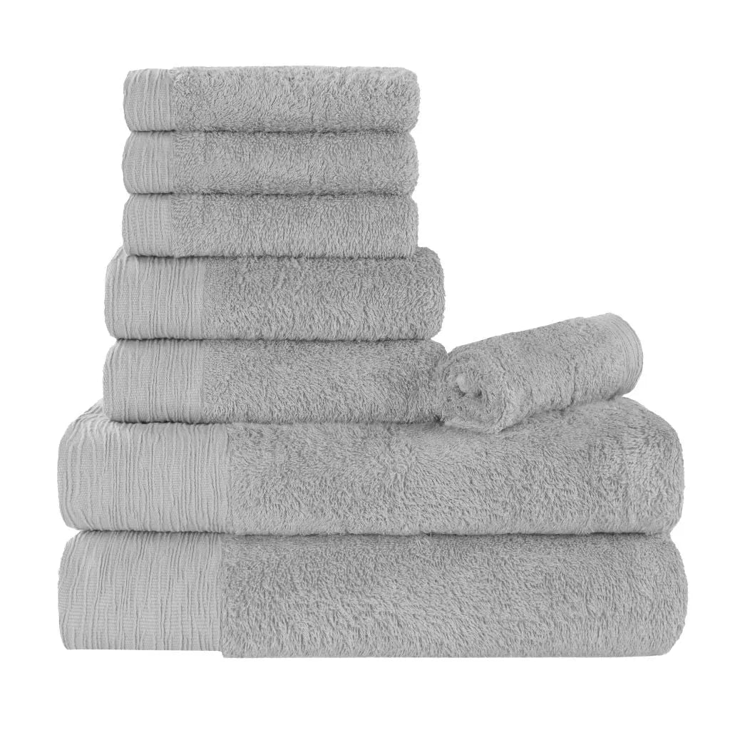 Rayon from Bamboo Eco-Friendly Fluffy Soft Solid 8 Piece Towel Set - Towel Set by Superior Brand