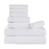 Rayon from Bamboo Eco-Friendly Fluffy Soft Solid 8 Piece Towel Set - Towel Set by Superior Brand