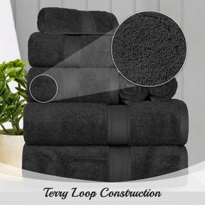 Egyptian Cotton Heavyweight 8 Piece Towel Set