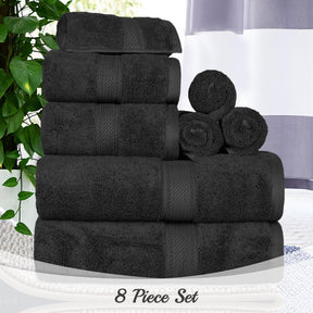 Egyptian Cotton Heavyweight 8 Piece Towel Set