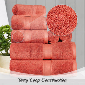Egyptian Cotton Heavyweight 8 Piece Towel Set