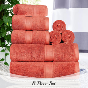 Egyptian Cotton Heavyweight 8 Piece Towel Set