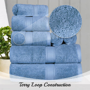 Egyptian Cotton Heavyweight 8 Piece Towel Set