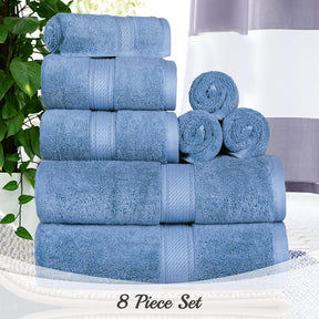 Egyptian Cotton Heavyweight 8 Piece Towel Set