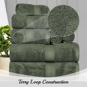 Egyptian Cotton Heavyweight 8 Piece Towel Set