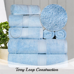 Egyptian Cotton Heavyweight 8 Piece Towel Set