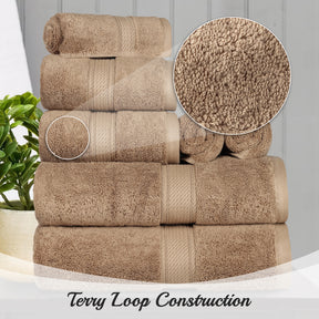 Egyptian Cotton Heavyweight 8 Piece Towel Set
