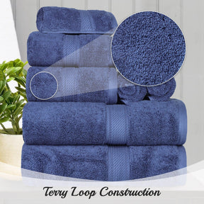 Egyptian Cotton Heavyweight 8 Piece Towel Set