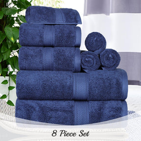 Egyptian Cotton Heavyweight 8 Piece Towel Set