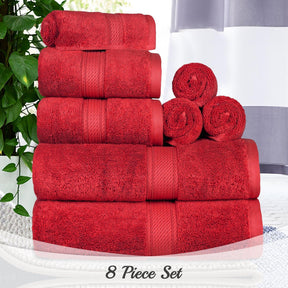 Egyptian Cotton Heavyweight 8 Piece Towel Set